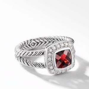 FLASH SALE! David Yurman Ring Garnet Diamonds